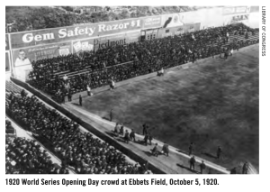 1920 World Series Opening Day Crowd at Ebbets Field